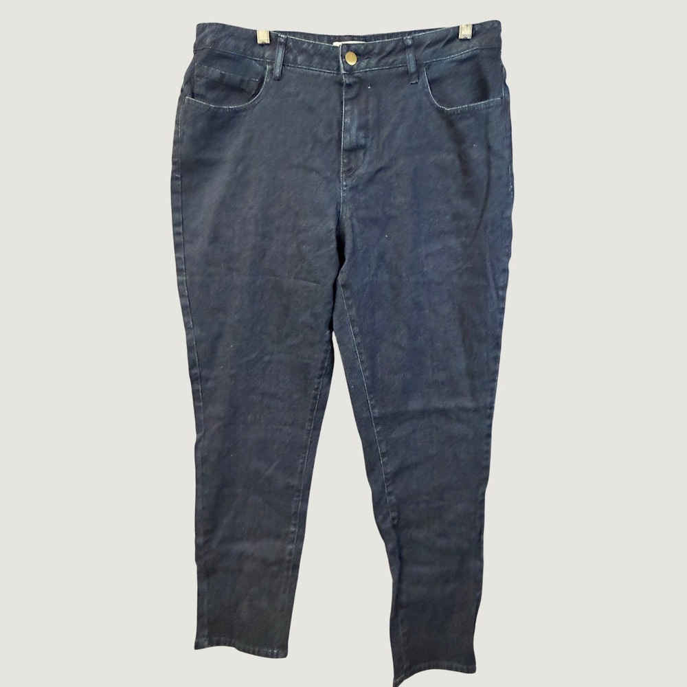 Coldwater Creek Womens Perfect Slim Leg Jeans Indigo Blue Denim Size‎ 12 NWT